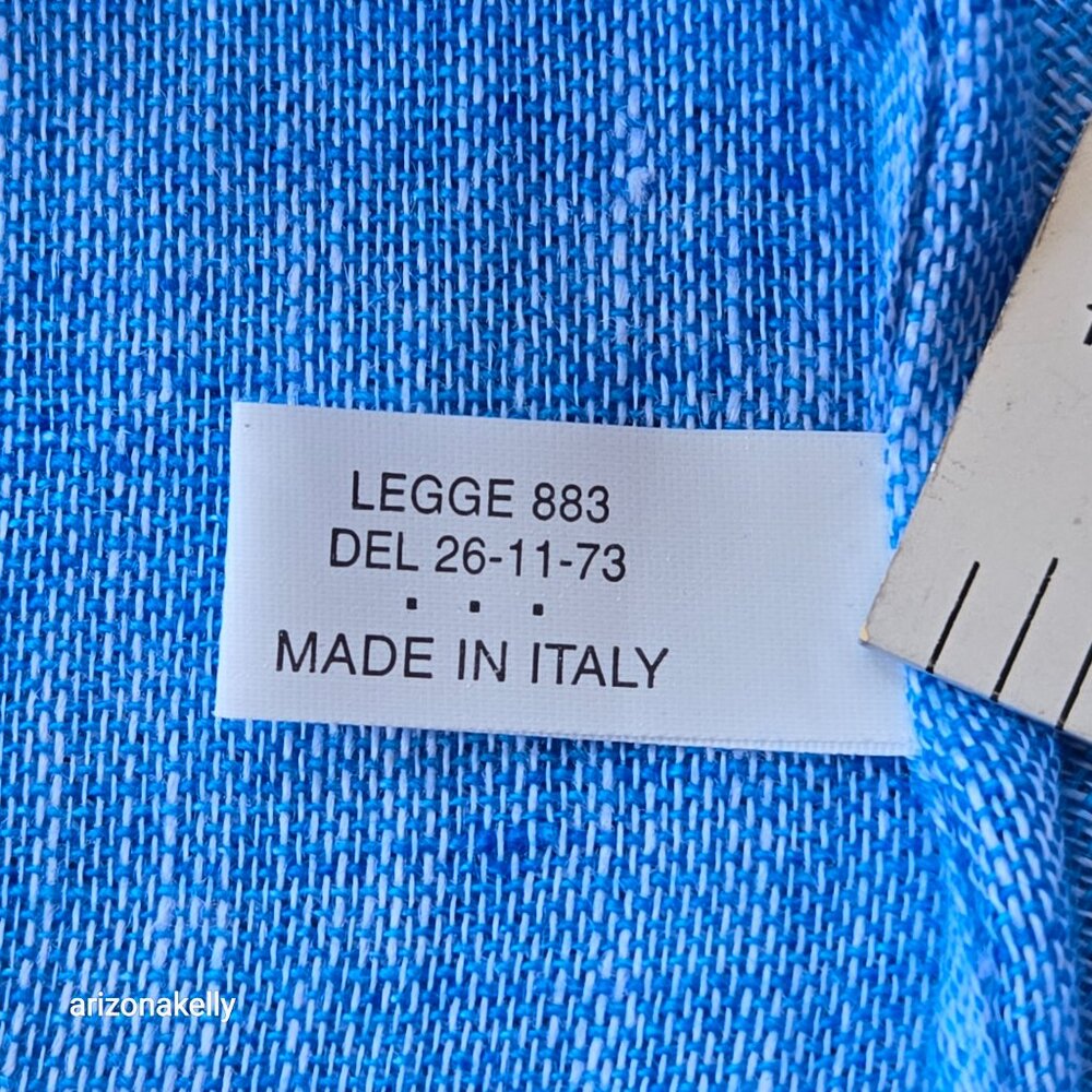 NWOT Turquoise Blue Linen Scarf - Picture 7 of 8